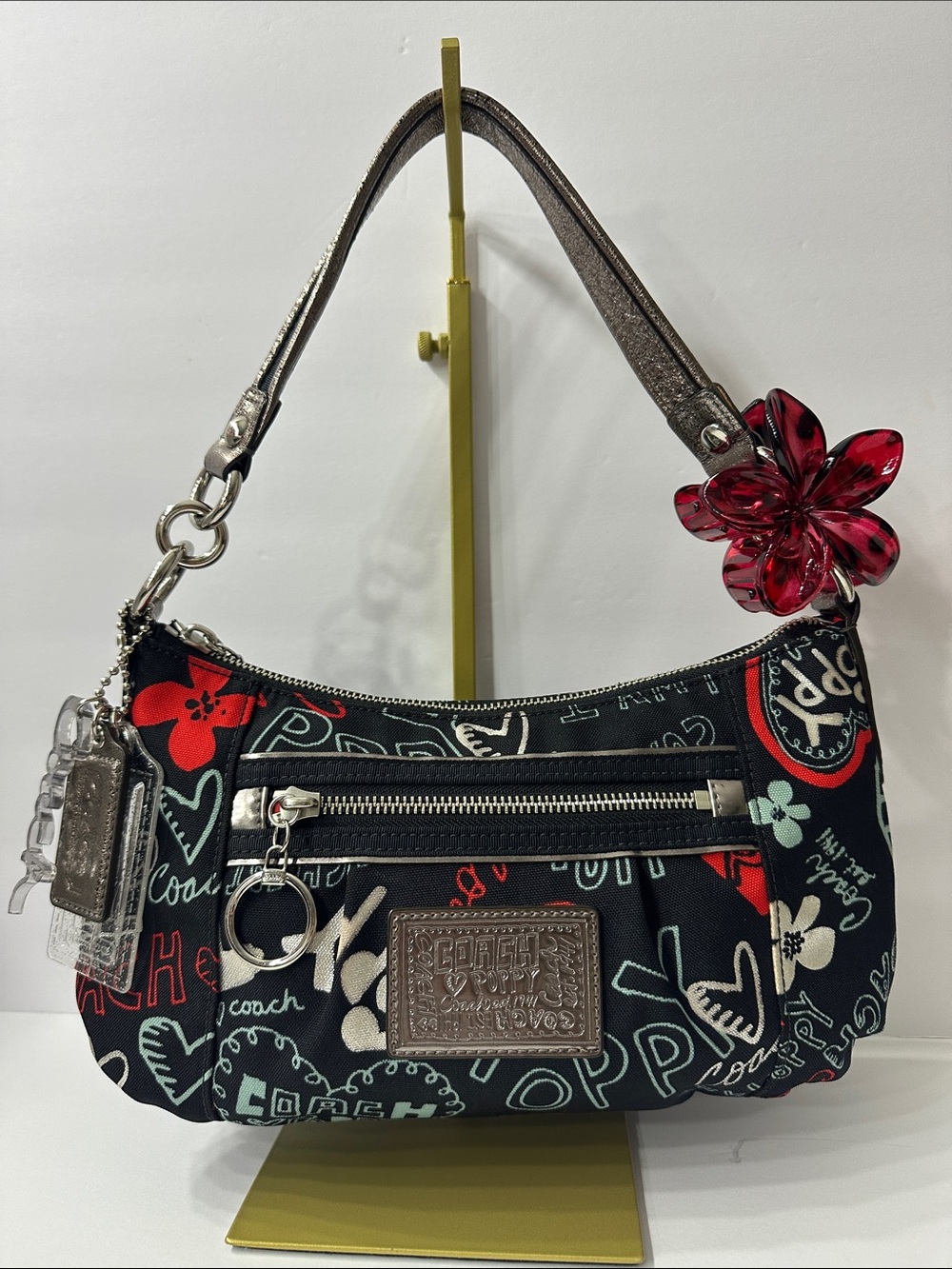 Coach Poppy Graffiti shoulder bag